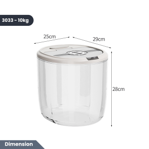 Easyhome.sg Airtight Rice Storage Box | Grain Container Kitchen Rice Bucket | Cereal Food Storage Insect Moisture Proof