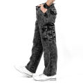 Gizmo Celana Cargo Jeans Pria Loose fit reguler gombrong / Long cargo pants Biowash. 