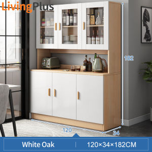 Kitchen Cabinet Storage Cupboard Sideboard Scandinavian Home Kitchen Integrated Shelf Rak Dapur Kitchen Rack Almari Serbaguna Storage Cabinet