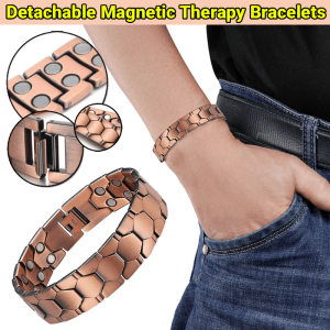 Detachable Double Row Magnetic Therapy Bracelets Twisted Dragon Pattern Magnets Couple Bangles Power Therapy Bracelets