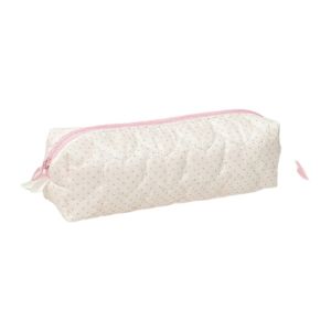 BLISSFUL Y2k Polka Dot Pencil Case Storage Cloth Pencil Pouch Makeup Cosmetic Storage Multi-functional Stationery Storage Bag Stationery Holder