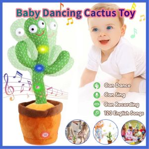 Lovely Talking Toy Dancing Cactus Doll Speak Talk Sound Record Repeat Toy Kids Education Toy Doll