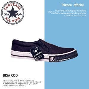 OBRAL // Sepatu Pria convers slip on terbaru // sepatu santai // sepatu sneakers kasual terkini // Size 36-43 // BISA COD // Beli 2 ongkir Bayar 1