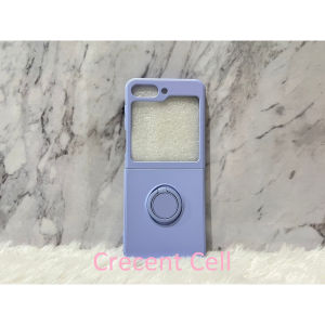Hard Case Kompatibel Untuk Samsung Galaxy Z Flip 6 Macaron Candy Liquid Silikon Slim Bludru With Ring
