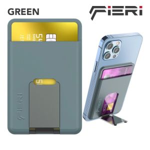 Fieri Magnetic Wallet Stand – Dompet Kartu Magnetic & Stand untuk iPhone/Android – Black / Blue / Green