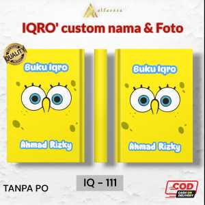 Alfareza - Buku Iqro Custom Nama & Foto Hardcover Softcover Full Color BW / Dilengkapi QRCode / Iqra Full Color BW Jilid 1 - 6 Lengkap (4)