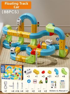 BABYSHOME Anti-gravity Magnetic-like Train Building Blocks Educational Toy