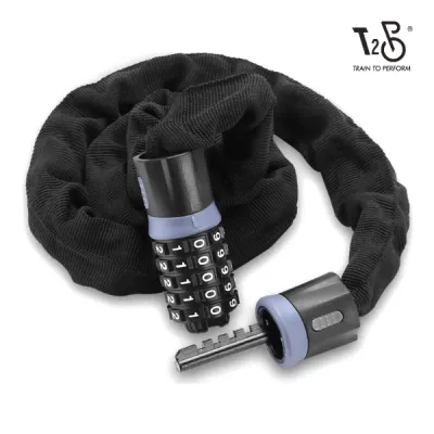 T2P EXTRA LONG Heavy Duty Bicycle Chain Lock Extra Long 5 Digit Bike Combination Lock Bike Lock