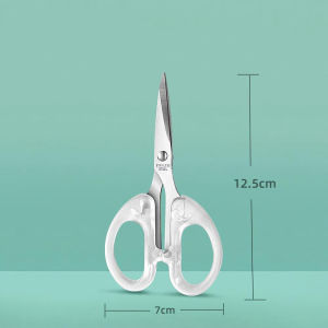 Gunting Stainless Estetik Transparan Gunting Kertas Multifungsi Scissors Scrapbook ATK3015