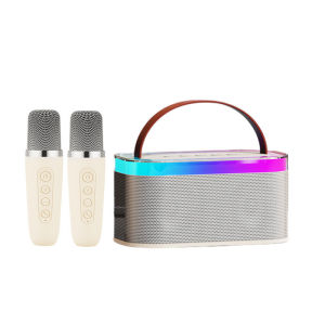 Aolon K18 Bluetooth Speaker Portable Wireless Dual Microphone Karaoke Speaker 3D Stereo Amplifier Portable Bluetooth Wireless Speaker party speakers Convenient speakers
