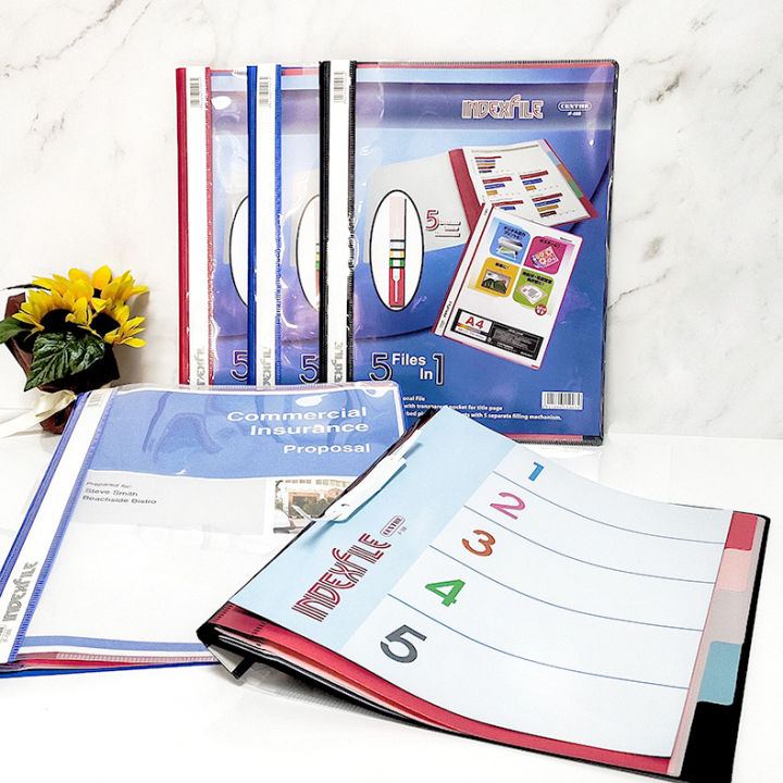 [SG Stock] Centre 5 Colour Index File | With Dividers | A4 | Lazada ...