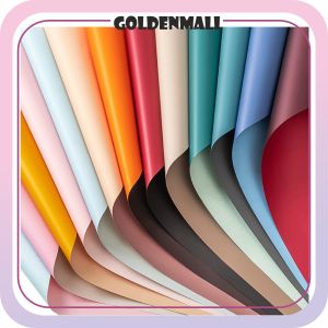 Kertas Buket Bunga Dua Warna Pastel Polos Flower Wrapping Paper Bi Color Cellophane KB6001