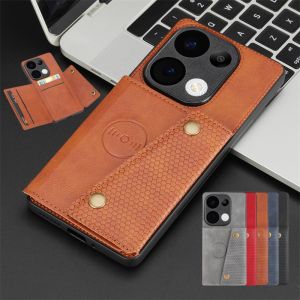 Funda For Xiaomi Poco M6 Pro 4G Case Leather c Holder Wallet Case For PocoM6Pro Poko Little M 6 Pro M6Pro Card Slot Cover