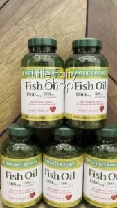 Dầu cá Natures Bounty Fish Oil 1200mg và 1400mg. - - Giảm bớt nguy cơ đột tử do tim ở những người bị bệnh tim  - Nâng cao trí lực chống thoái hóa não ngăn ngừa các nếp nhăn  - Bồi dưỡng mô võng mạc mắt giúp sáng mắt giảm mỏi mắt