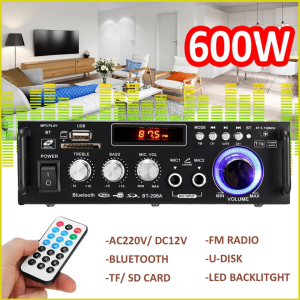 PROMO TaffSTUDIO Amplifier Bluetooth Full Bass 600 Watt Stereo EQ Audio  Karaoke Home Theater FM