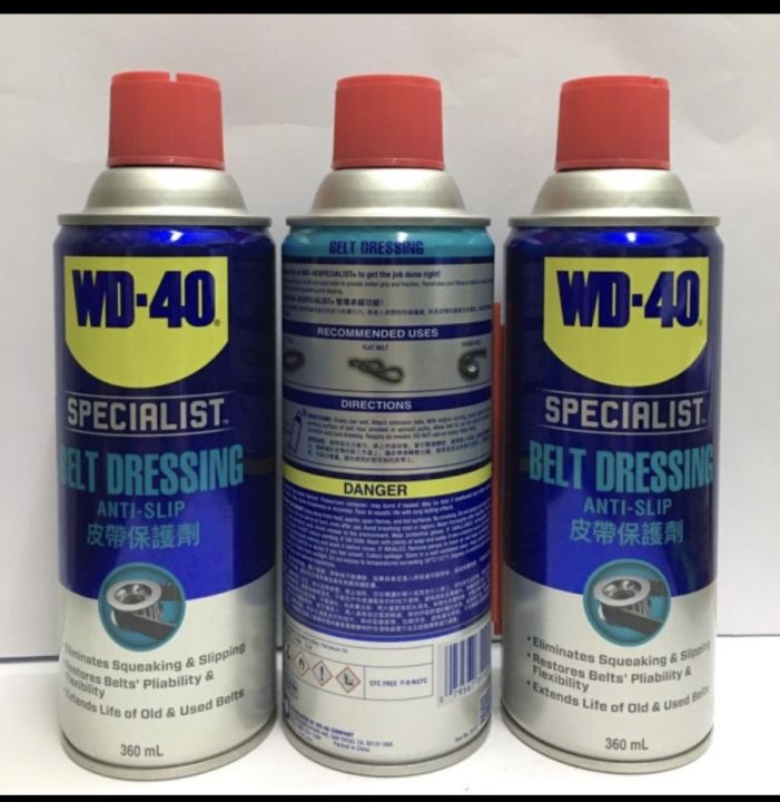 WD-40 belt dressing anti slip spray wd40 360ml - Lazada | Lazada Indonesia