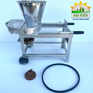 Khung Máy Trục Đứng INOX " Không Motor  . Máy 2 Trong 1 Chạy Dây Cu Loa - Có Bánh Xe . Băm Chuối  Cỏ Voi  Rau Bèo