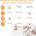 Bộ ga trải giường SLEEP MANTRA 100% ORGANIC COTTON hữu cơ chất vải percale mềm mại mát mẻ thoáng khí của Mỹ. 