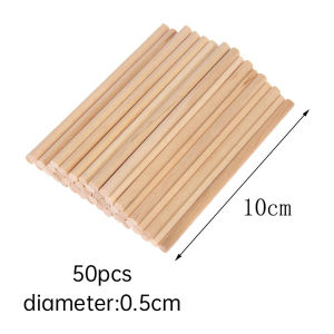 50pcs Small Wooden Sticks 10/15/20cm Wooden Dowel Rod Wood Pieces For DIY Hobby Wood Crafts