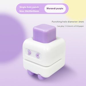 KS ที่เจาะรูเดี่ยวแบบพกพา  สำหรับการใช้งานอุปกรณ์โครงงาน DIY และนักเรียนเครื่องเจาะกระดาษคู่มือ