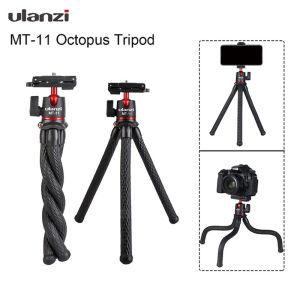 ULANZI MT-33 Flexible Octopus Tripod Gorillapod Vlog Cold Shoe Mount Ball Head Phone Clip Holder for Smartphone/DSLR/GoPro Insta360 DJI ACTION Camera
