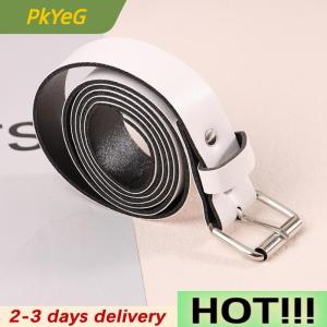 PkYeG 1Pc 100CM Leather Belt Fashion Waist Belts Metal Buckle Waistband Pants Decorative Belt Clothing Accesories