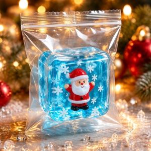YIYU STUDIO Soft Squeeze Ice Cube Squishy Toy Slow Rebound Sensory Slow Rebound Squishy Cube Novelty Gift Box Tactile Ice Cube Fidget Toy Halloween Decor