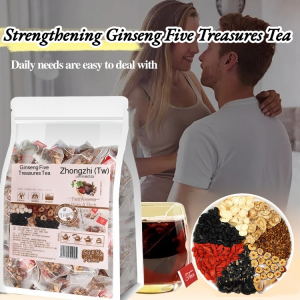 [Ready stock] Ginseng five treasure tea triangle bag tea bag daily enhance immunity and strengthen the body tea bag