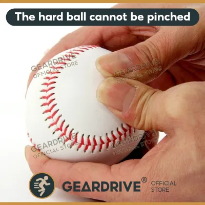 GEARDRIVE Baseball No.9 Soft Training Hard Ball Blank Red Thread Sewing Filled Throwing Practice Strike