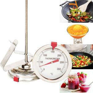 NG65D Kitchen Meat Wine Jam Steak Grill Deep Frying Turkey BBQ Temperature Gauge Food Thermometer Stainless Steel Stem With Instant Read