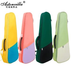 23/24 26/27 Inch Rainbow Series Ukulele Small Guitar with Cotton Waterproof Case Double Straps Padded Guitar Backpack2026
