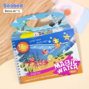 LAKOE Magic Water Book Buku Mewarnai Gambar Ajaib Mainan Gambar Pen Air