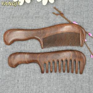 [COD] YANGJT หวีไม้ธรรมชาติป้องกันไฟฟ้าสถิตย์หวีไม้นวดกันไฟฟ้าสถิตหวีไม้หวีไม้จันทน์ขัดฟันกว้างยาวหวีไม้สำหรับใช้ในบ้านดูแลเส้นผมของขวัญ