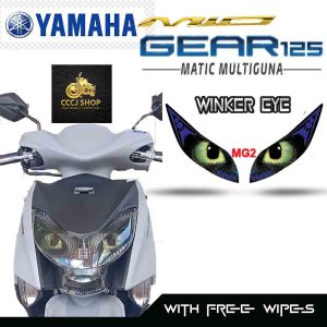 YAMAHA MIO GEAR 125/WINKER EYE STICKER/TRANSPARENT/REFLECTORIZE/TRANSLUCENT VINYL LAMINATED MATERIAL