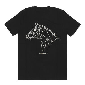 Someone Tshirt Glow In The Dark "Horse" 343D Black