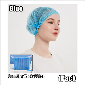 Hair Net shower cap 50pcs 21inch Disposable Bouffant Cap/Head Cap/ Surgical Cap/Non Woven Cap
