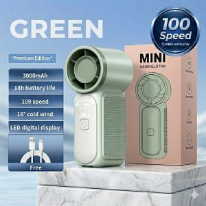 199 Speed Portable Handheld Fan Super Cooling Rechargeable Mini Fan Strong Wind Long Battery Life USB Pocket Fan
