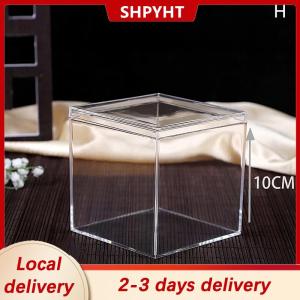 [COD] SHPYHT Local delivery Ship within 24 hours Clear Acrylic Square Cube Box With Lids Durable Candy Box   Multiple Uses Transparent Case Organizer Container