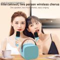 Loa hát karaoke bluetooth mini k12 tặng kèm 2 mic hát, có thể thay đổi giọng dễ dàng sử dụng nhiều màu lựa chọn. 