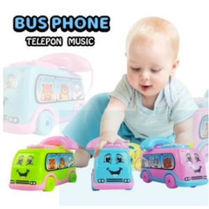 Mainan Bayi Edukasi Telephone Musik Bus Music Phone Mobile Phone MAINAN MUSIKAL BABY TOYS