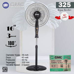 Kipas Angin Berdiri GMC 325 16 inch Stand Fan SNI Garansi - Tumpu - Garansi Resmi Gmc