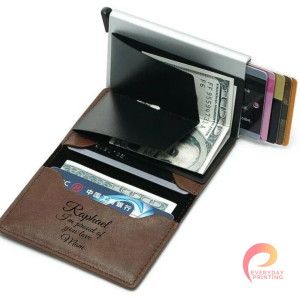 Personalized RFID Card Holder Leather Wallet