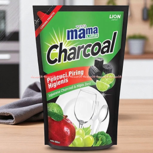 Mama Lemon Charcoal 680ml Pencuci Piring Sabun Pembersih Untuk Peralatan Dapur Mamalemon Mama Lime