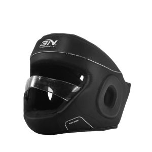 BN Adjustable Children Adult Sanda Muay Thai Boxing Helmet W/Insert Mask Kick Martial Arts Combat Headgear Training Equipment EO2026