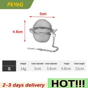 PkYeG Stainless Tea Infuser Sphere Locking Spice Tea Ball Strainer MeshTea Filter Tool