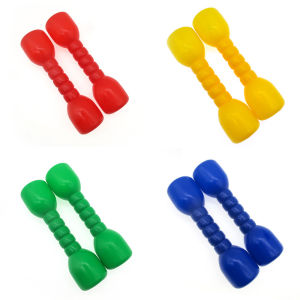 OXO Kindergarten Gymnastics Dumbbell Childrens Small Class Activity Equipment Props Plastic Sound Small Dumbbell Morning Exercises Come on Dance