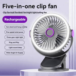 พัดลมตั้งโต๊ะ 100 ระดับ ปรับได้ ลมแรง เสียงเงียบ พัดลมพกพา พัดรมแบบหนีบ พัดลมเล็ก พัดลมไร้สาย Desktop Fan