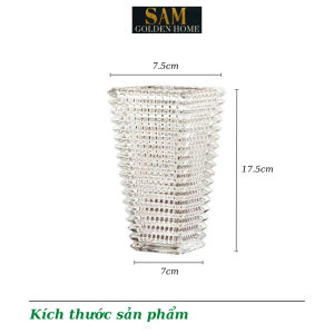Bình Hoa Pove Thủy Tinh Cao Cấp Sang Trọng Decor Phòng Khách Phong Cách Hiện Đại