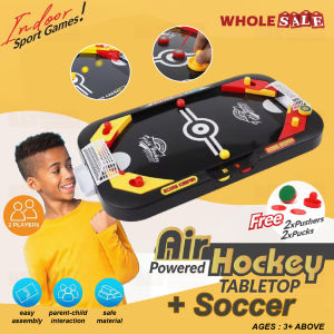 2in1 Tabletop Soccer & Ice Hockey Game Competitive Sport Games Pinball Score Board Toy / Permainan Sukan Hoki Bola Sepak