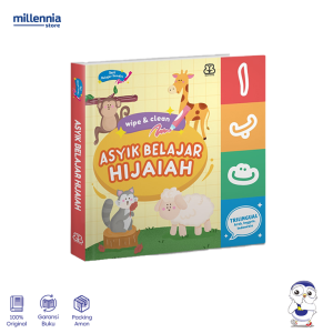 Bentang Kids - Buku Anak Asyik Belajar Hijaiah - Boardbook Wipe&Clean - Millennia
